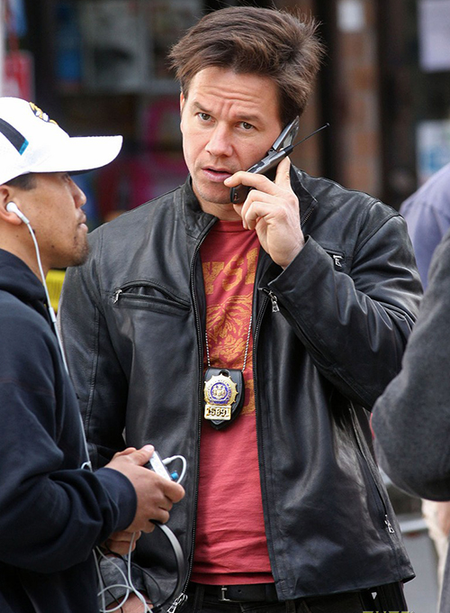 Mark Wahlberg The Other Guys Leather Jacket - Click Image to Close