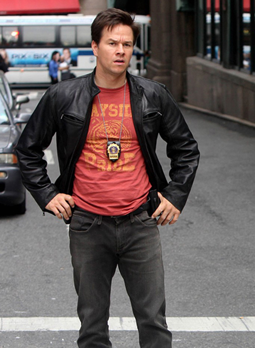 Mark Wahlberg The Other Guys Leather Jacket - Click Image to Close