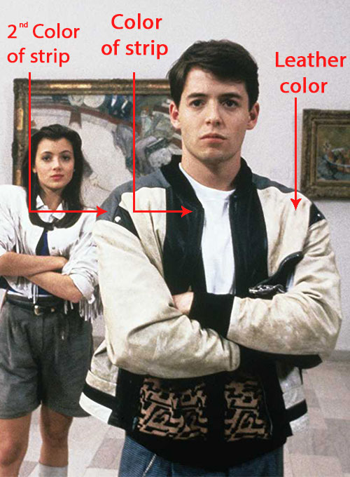 Matthew Broderick Ferris Bueller's Day Off Leather Jacket - Click Image to Close