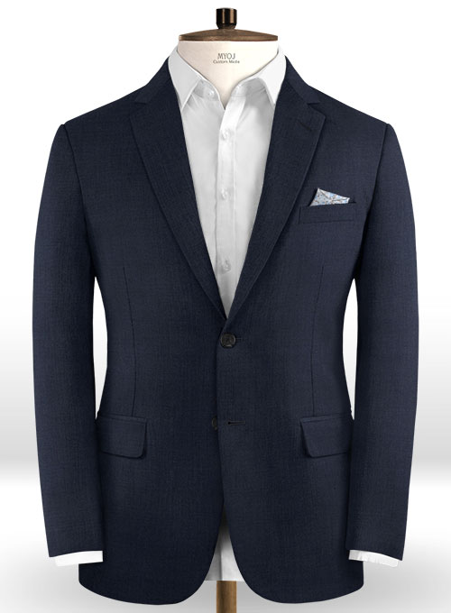 Napolean Dark Blue Wool Jacket