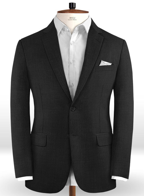 Napolean Dark Charcoal Wool Jacket