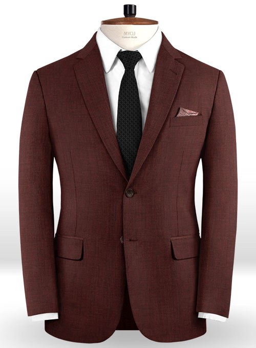 Napolean Melange Wine Wool Jacket