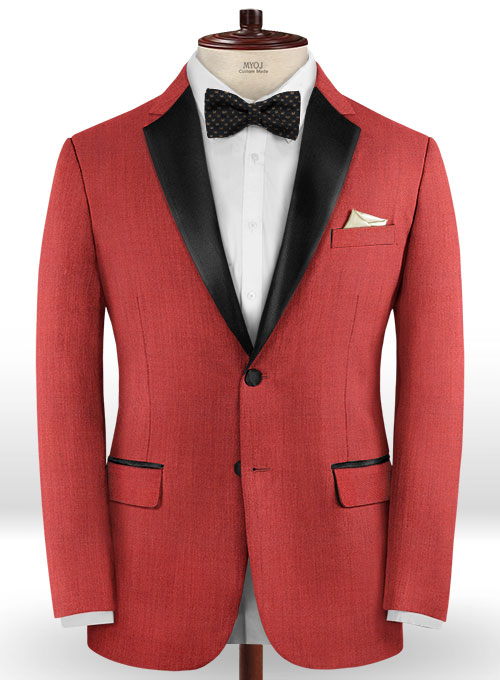 Napolean Rosewood Wool Tuxedo Jacket