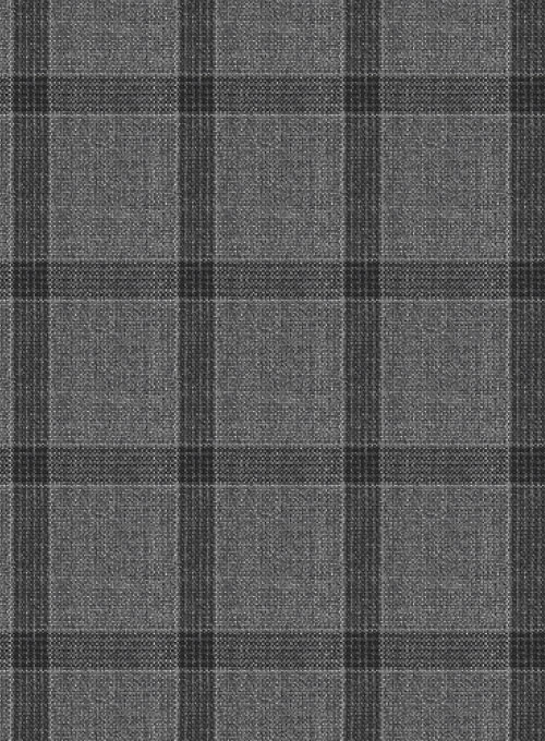 Napolean Tartan Gray Wool Jacket - Click Image to Close