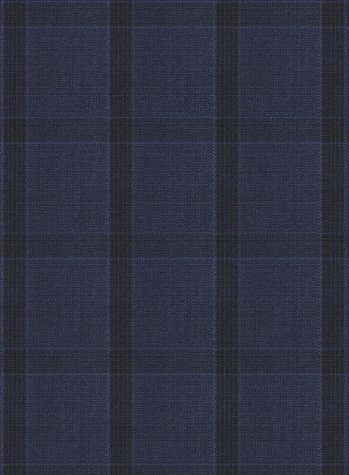 Napolean Tartan Space Blue Wool Jacket - Click Image to Close