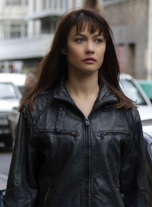 Olga Kurylenko Momentum Leather Jacket