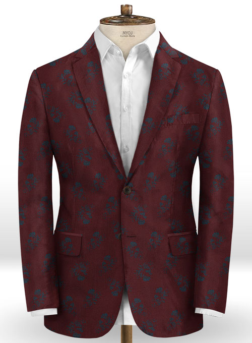 Paole Wine Wool Jacket