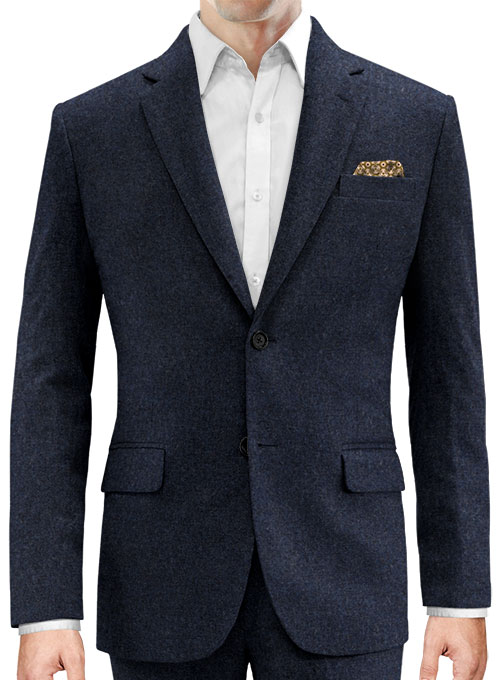 Playman Blue Denim Tweed Jacket - Click Image to Close
