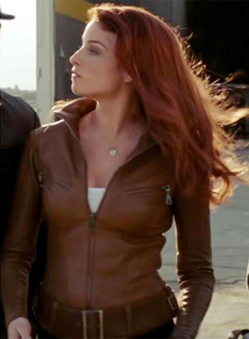 Rachel Nichols G I Joe The Rise of Cobra Leather Jacket - Click Image to Close