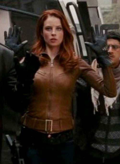 Rachel Nichols G I Joe The Rise of Cobra Leather Jacket - Click Image to Close