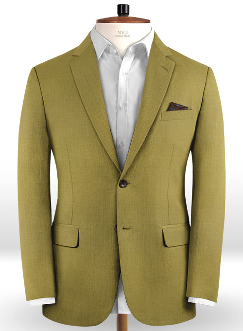 Reda Khaki Pure Wool Jacket