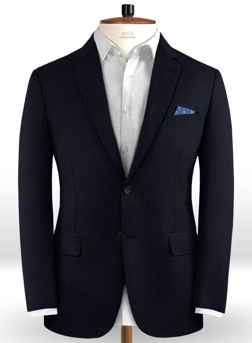 Reda Navy Blue Pure Wool Jacket