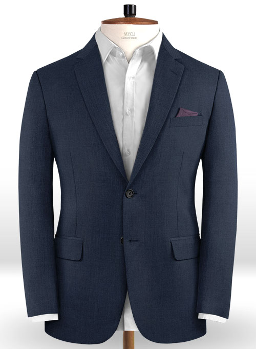 Reda Seal Blue Pure Wool Jacket