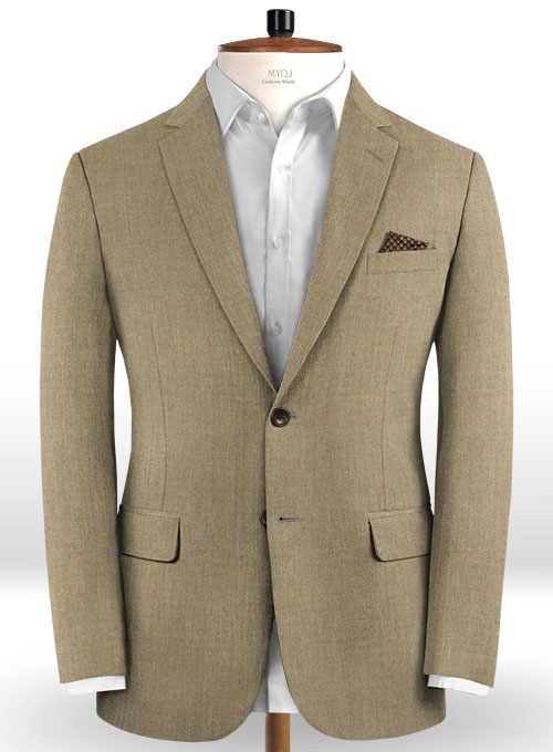 Reda Worsted Beige Pure Wool Jacket