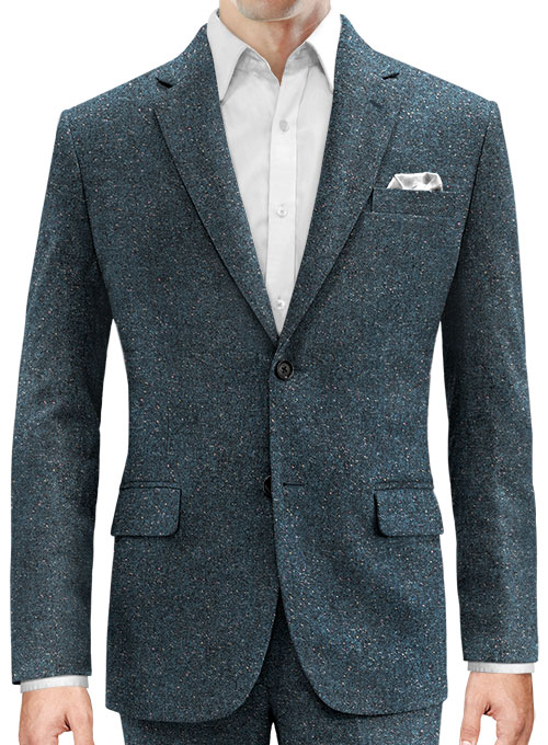 Robin Blue Flecks Donegal Tweed Jacket - Click Image to Close