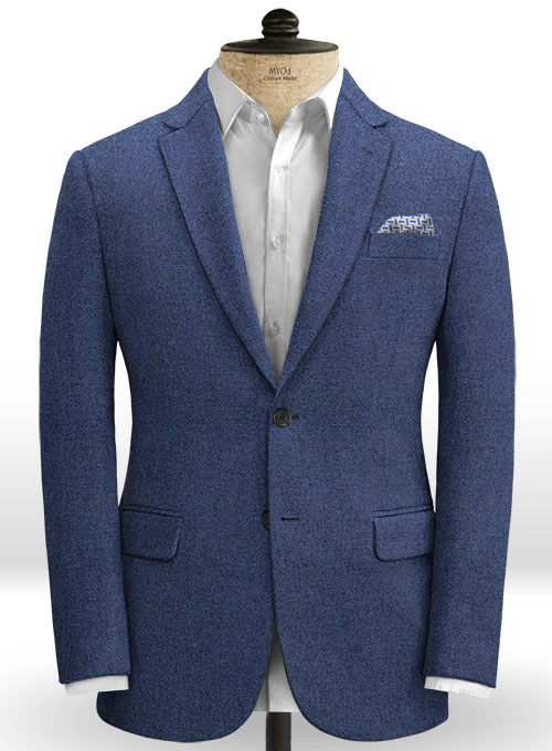 Rope Weave Persian Blue Tweed Jacket