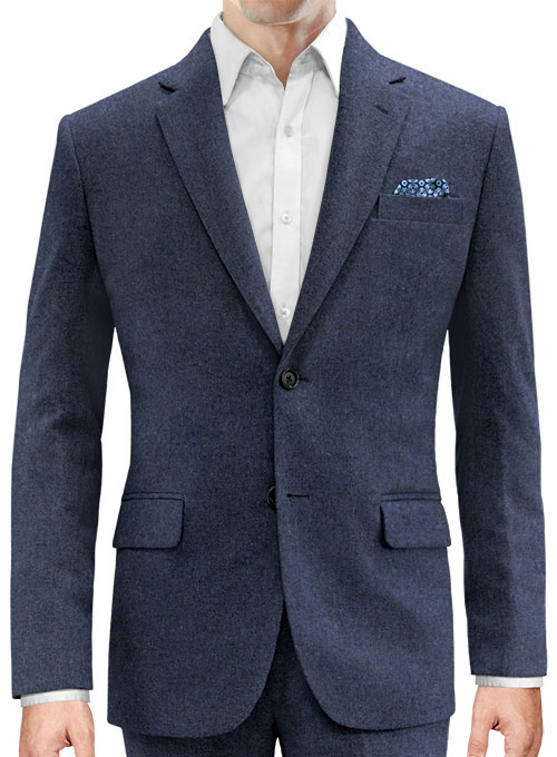 Royal Blue Denim Tweed Jacket