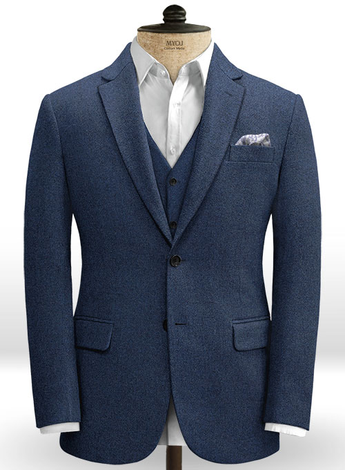 Royal Blue Heavy Tweed Jacket