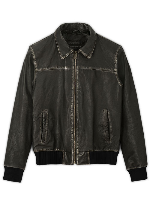 Rubbed Black Washed Jai Courtney A Good Day to Die Hard Jacket - Click Image to Close