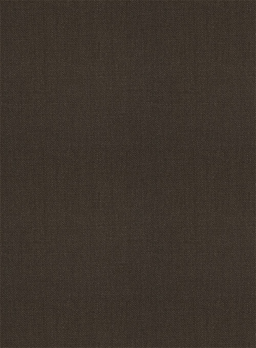 Scabal Dark Brown Wool Jacket - Click Image to Close