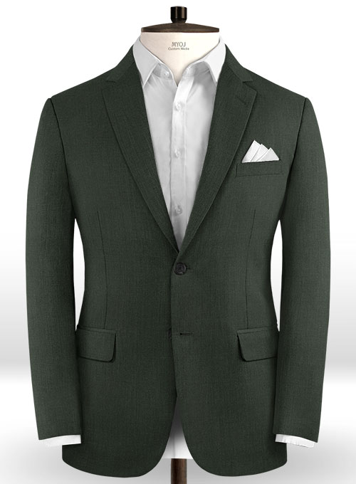 Scabal Dark Green Wool Jacket