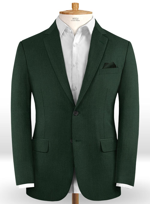 Scabal Forest Green Wool Jacket