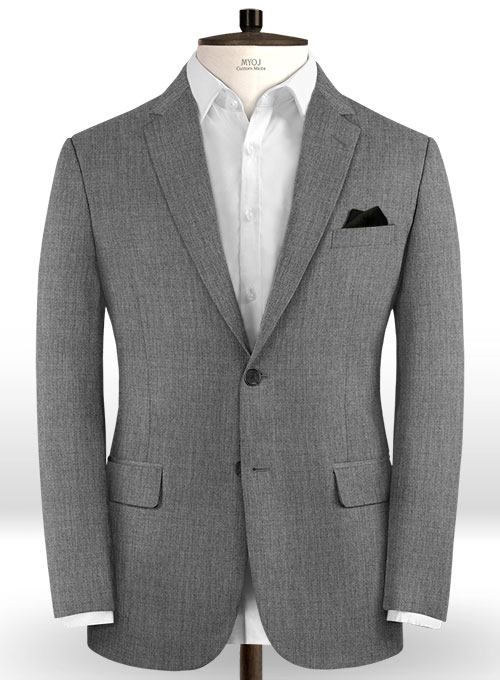 Scabal Grunge Gray Wool Jacket