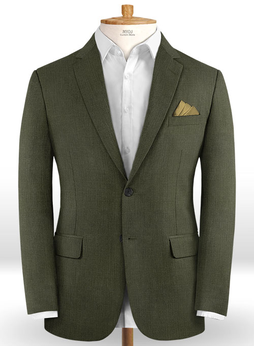 Scabal Seaweed Green Wool Jacket