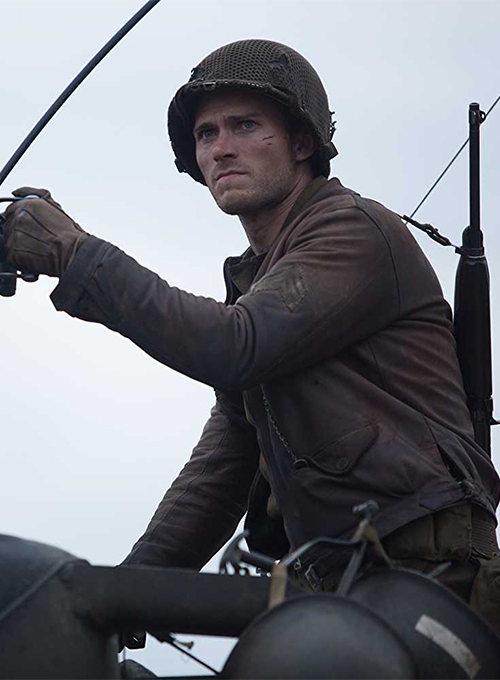 Scott Eastwood Fury Leather Jacket