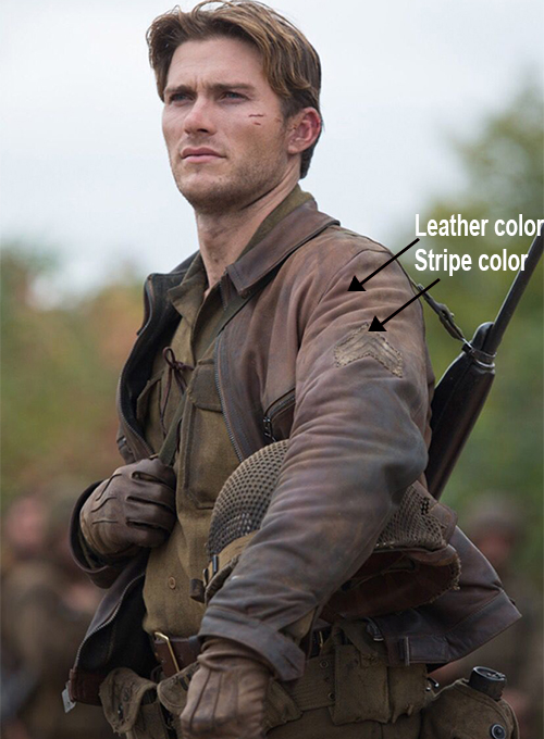 Scott Eastwood Fury Leather Jacket