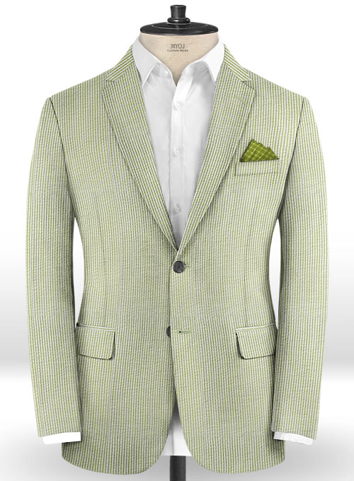 Seersucker Green Jacket