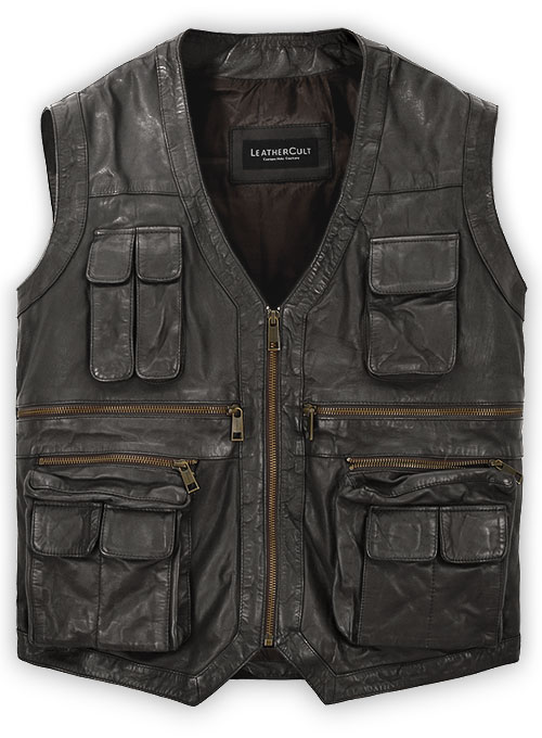 Soft Louis Brown Washed & Wax Chris Pratt Jurassic World Vest