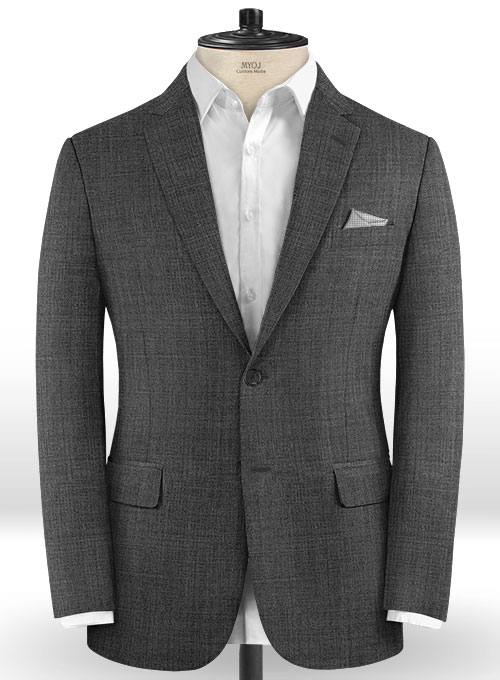 Sharkskin Gray Wool Jacket