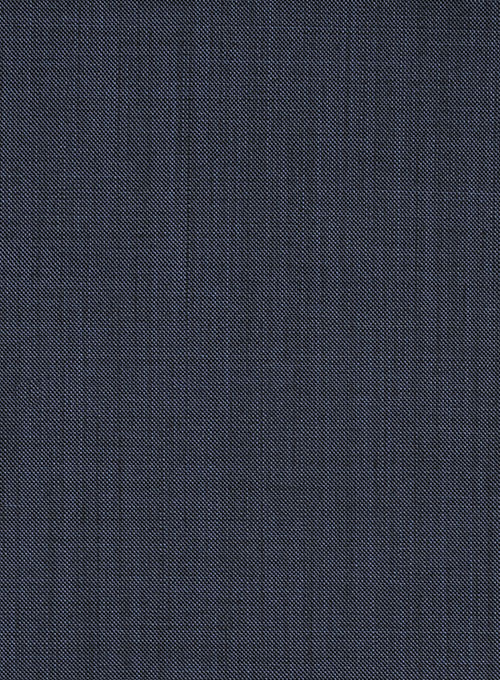 Sharkskin Steel Blue Wool Jacket - Click Image to Close