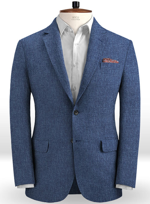 Solbiati Denim Mid Blue Linen Jacket