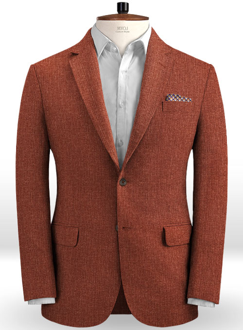 Solbiati Maroon Linen Jacket