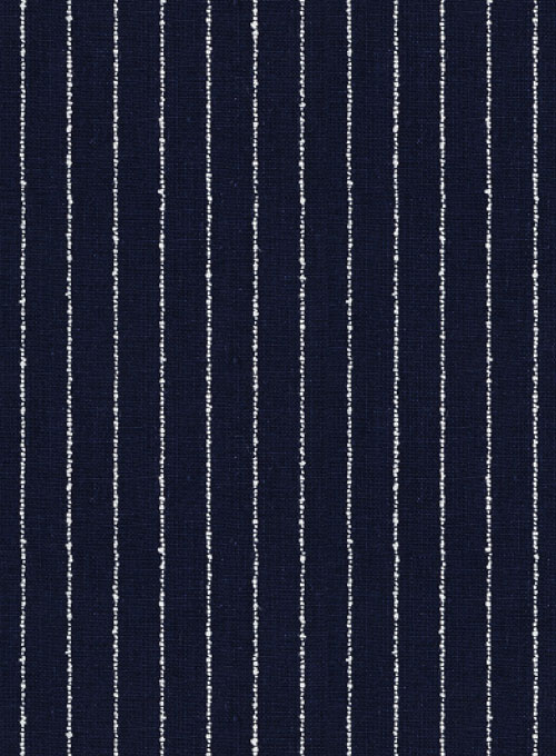 Solbiati Dark Blue Stripes Linen Jacket
