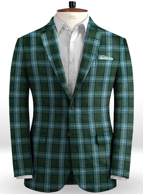 Solbiati Green Glen Linen Jacket