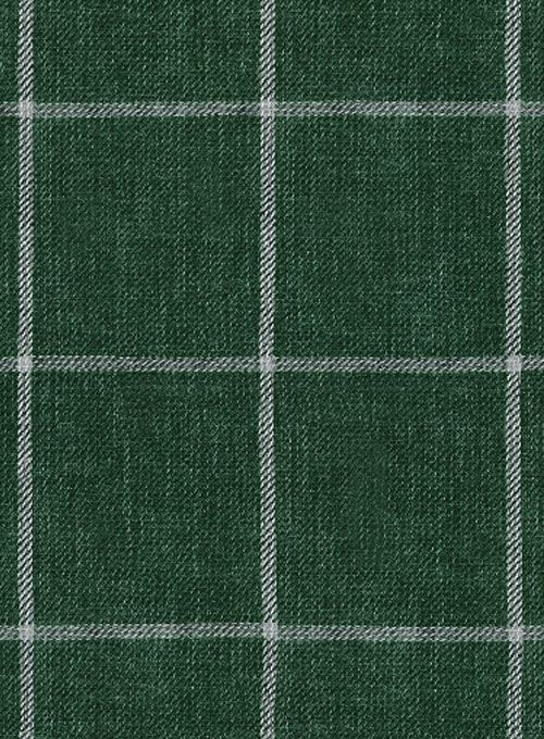 Solbiati Green Windowpane Linen Jacket