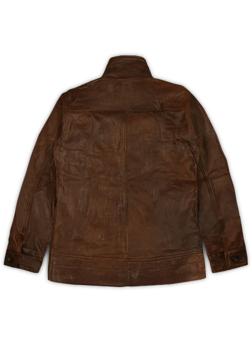 Spanish Brown X Men Magneto Leather Jacket - M Slim - Click Image to Close
