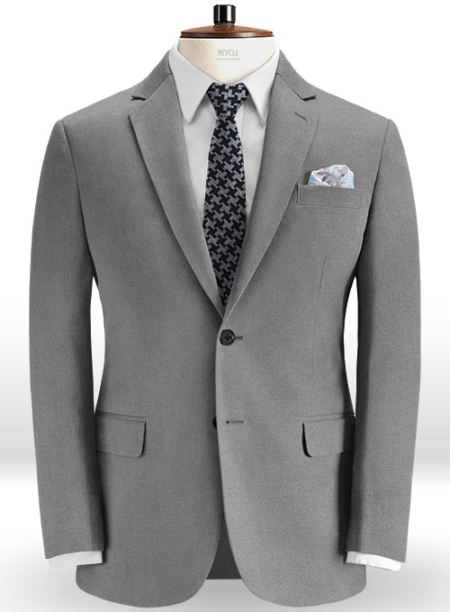 Stretch Summer Weight Gray Chino Jacket