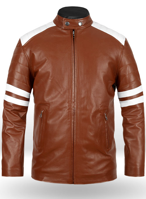 Tan Brown Fight Club Leather Jacket