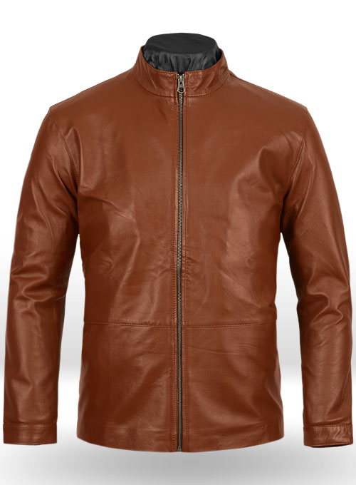 Tan Brown Minority Report Leather Jacket