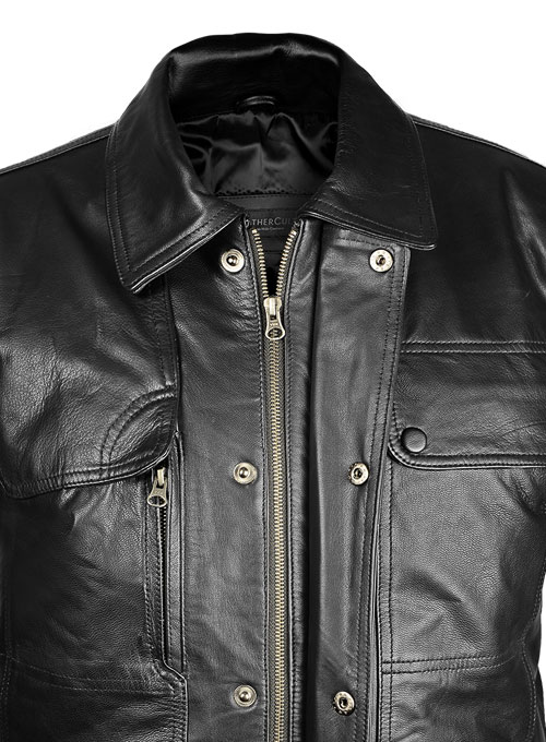 Terminator Genisys Arnold Schwarzenegger Leather Jacket - Click Image to Close