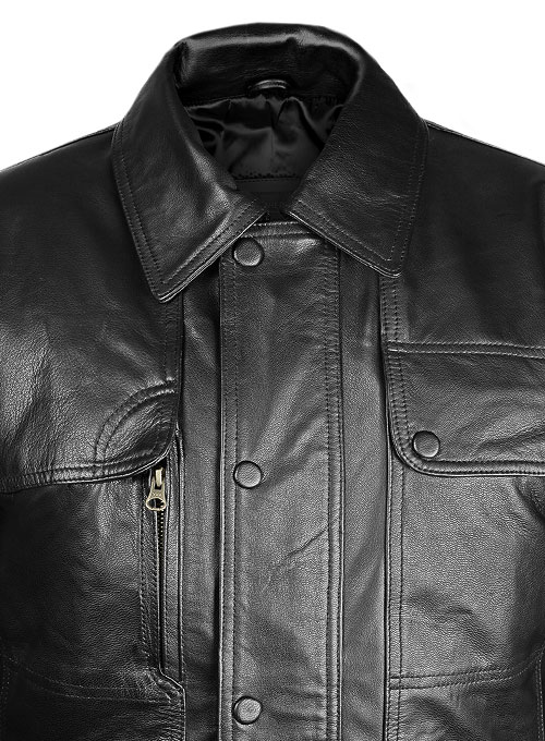 Terminator Genisys Arnold Schwarzenegger Leather Jacket - Click Image to Close