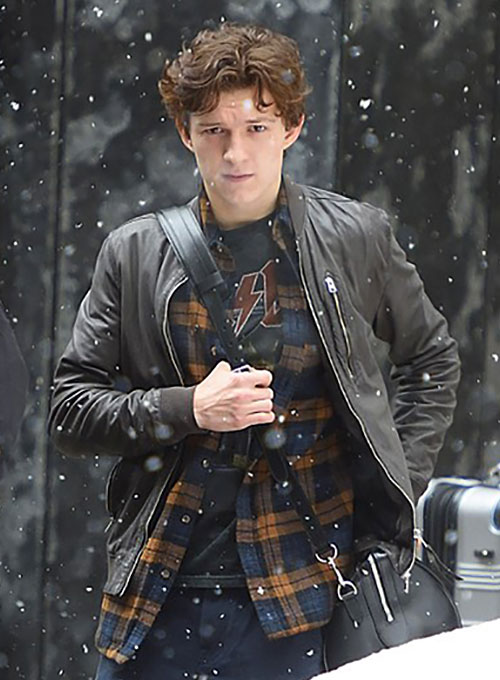 Tom Holland Leather Jacket