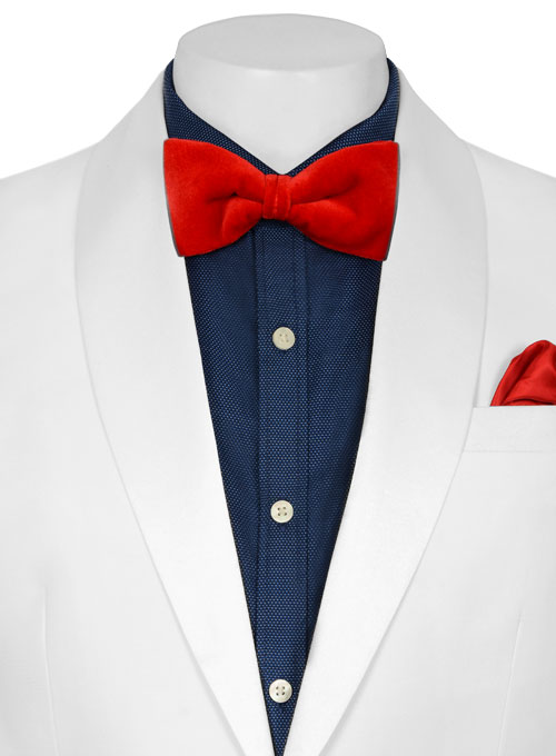 White Tuxedo Jacket - Satin Lapel