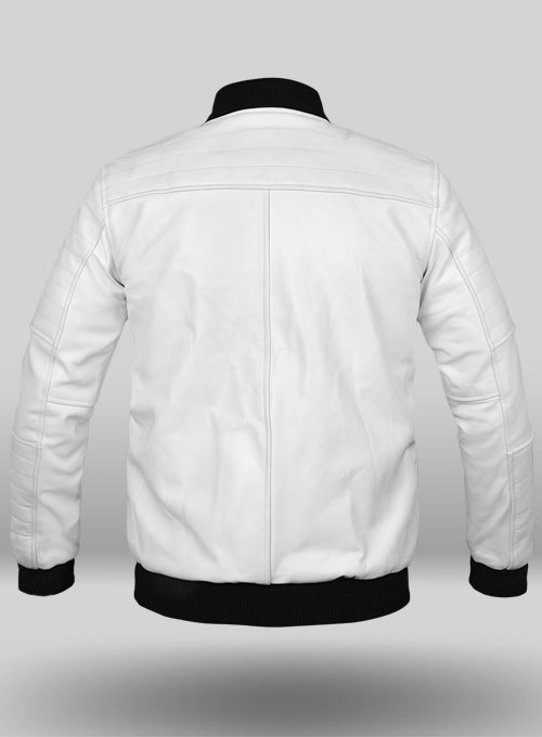 White Leather Jacket # 642 - Click Image to Close