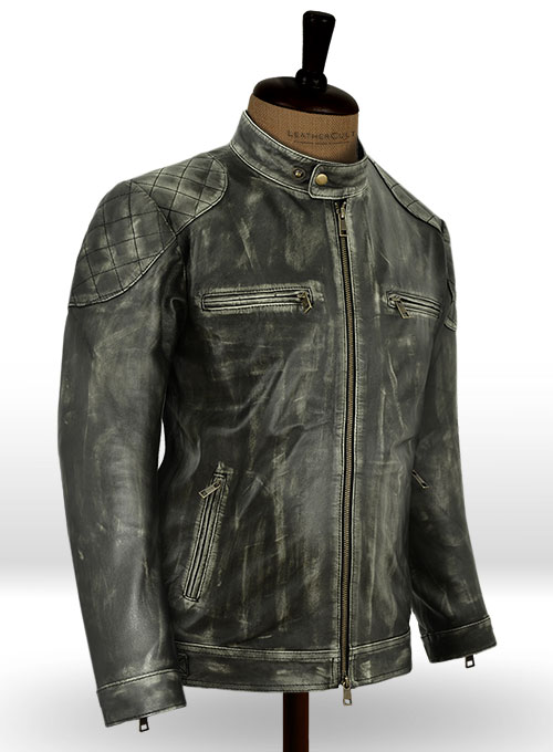 William Charcoal Leather Jacket