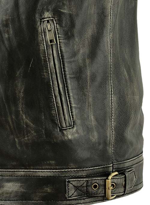 William Charcoal Leather Jacket